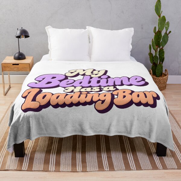 Item preview, Bedtime Has a Loading Bar Sleepy Retro Saying designed and sold by Bikivuno.