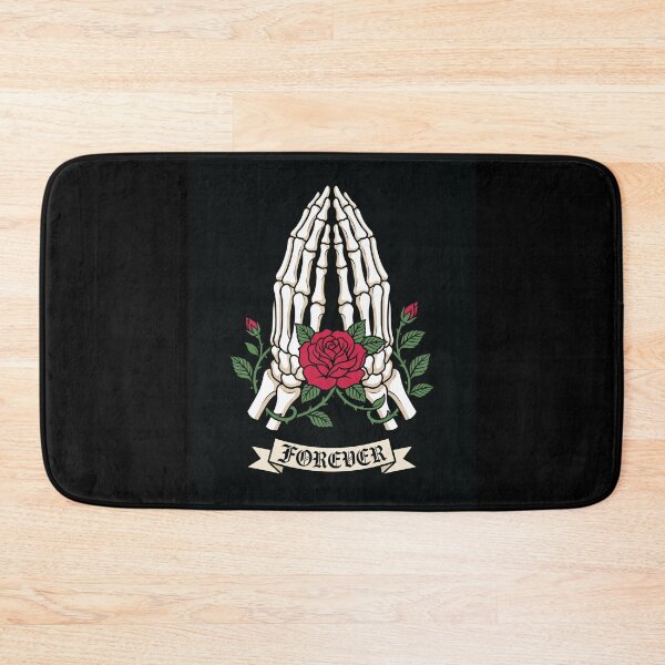 Item preview, Forever Praying Skeleton Hands Rose Gothic Art designed and sold by digizonebydas.
