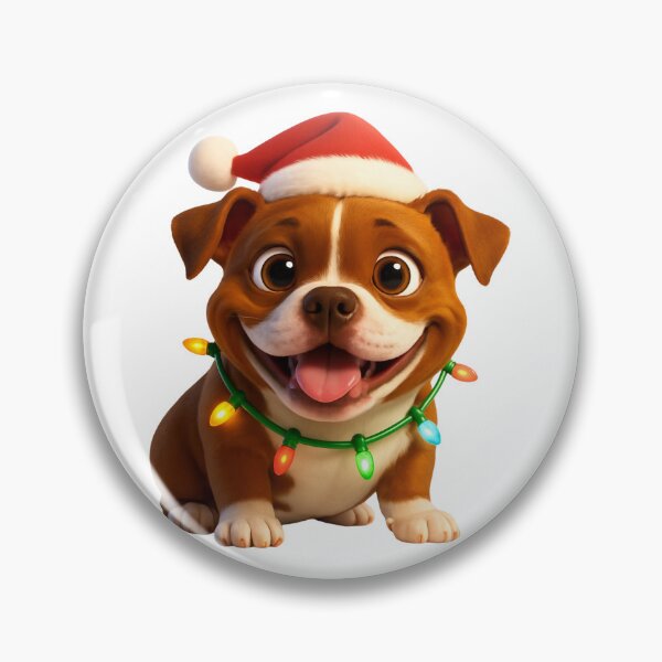 Item preview, Pocket Pitbull Dog Christmas Cheer designed and sold by Sillytoe.