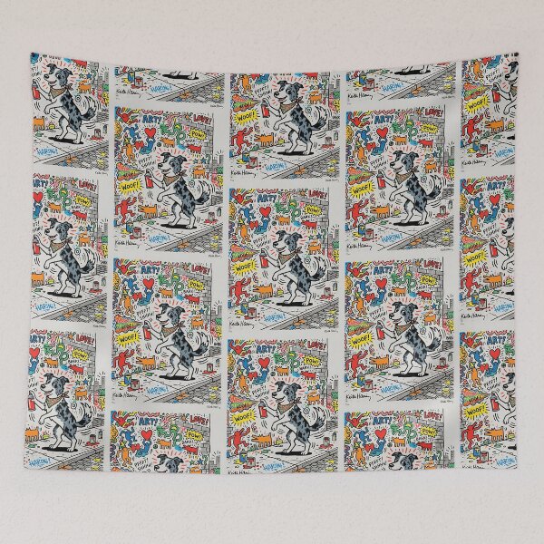 Item preview, Border Collie Graffiti Artist designed and sold by PictoVibe.