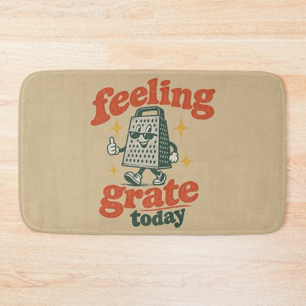 Item preview, Feeling Grate Today - Funny Cheese Grater Vintage Mascot Design designed and sold by Douglystuff.