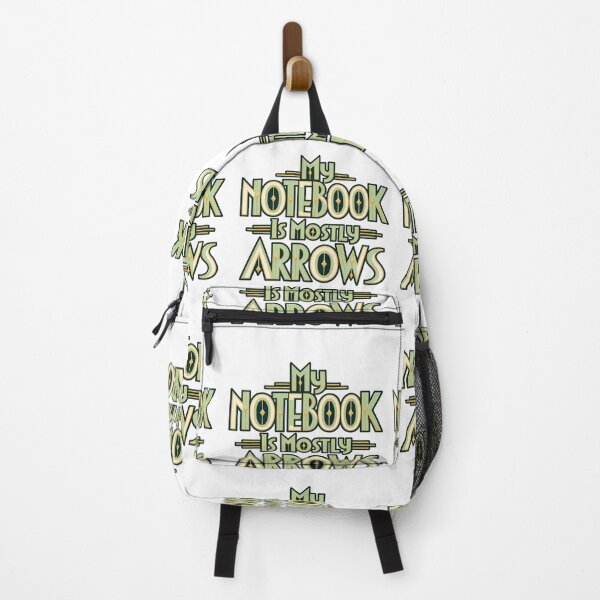 Item preview, Notebook Is Mostly Arrows Art Deco Lettering designed and sold by Bikivuno.