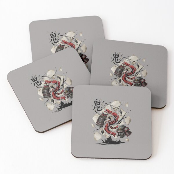 Item preview, Demon Samurai Ink Brush Art T-Shirt-10 designed and sold by JamesRobi.