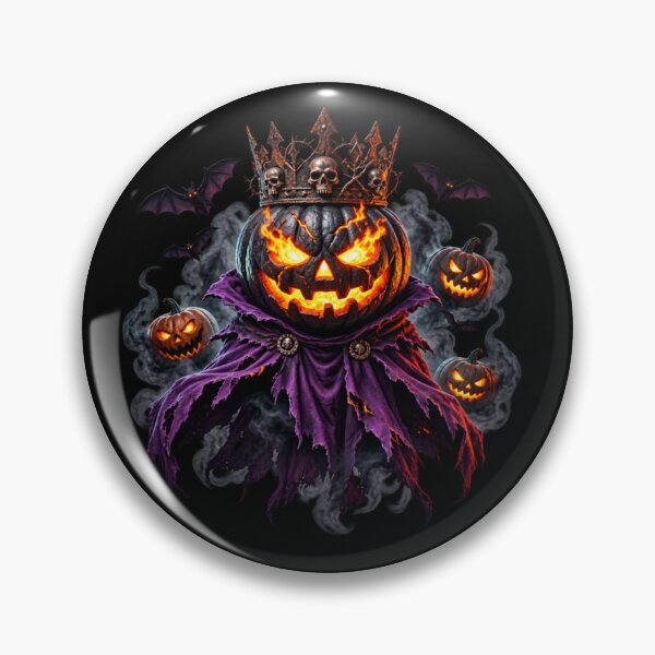 Item preview, Haunted Pumpkin King – Dark Halloween Horror designed and sold by aliyehc.