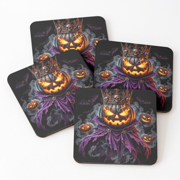 Item preview, Haunted Pumpkin King – Dark Halloween Horror designed and sold by aliyehc.