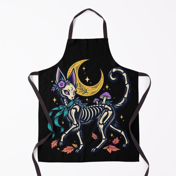Item preview, Celestial Skeleton Cat — Moonlit Mushroom Magic designed and sold by Little Lantern Studio .