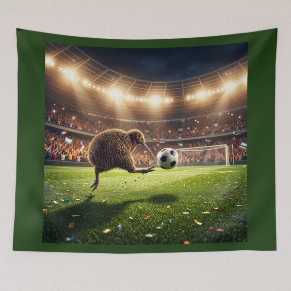 Item preview, Kiwi Bird Scores a Goal designed and sold by Tridentulus.