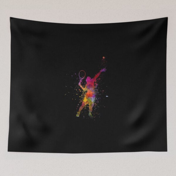 Item preview, Tennis-Player-At-Service-Serving-Silhouette-01 designed and sold by geenadside.