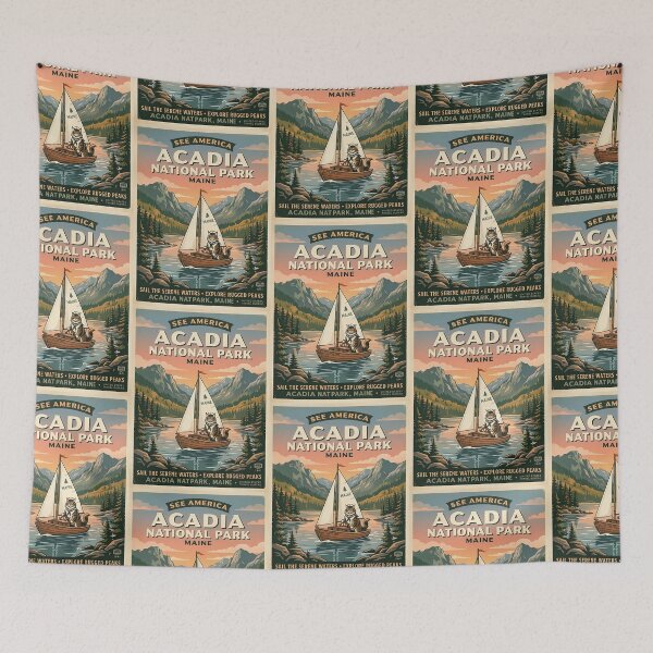 Item preview, Maine Coon Sailing Adventure designed and sold by PictoVibe.