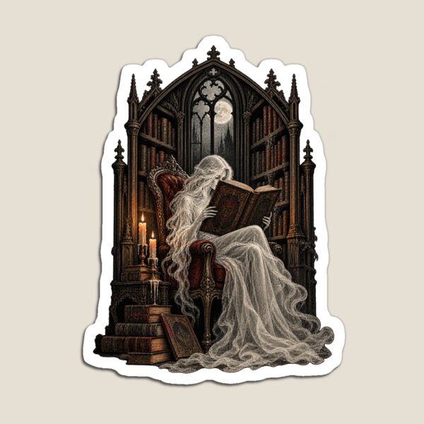 Item preview, Ghost Reading in a Haunted Library designed and sold by NOIRXU.