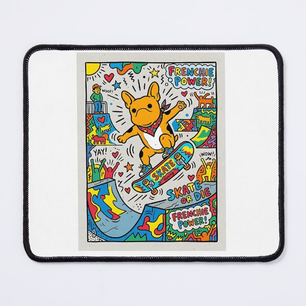 Item preview, French Bulldog Skateboarder designed and sold by PictoVibe.