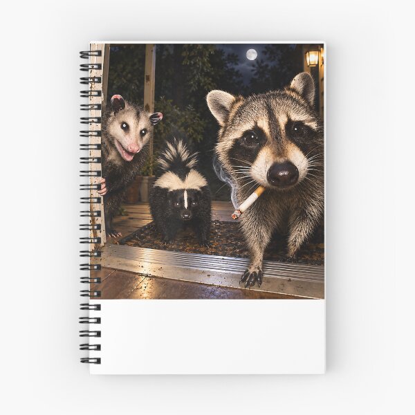 Item preview,  Animal Meme Trash Panda Night Crew Raccoons Opossum Skunk Vintage designed and sold by Setaraxia.