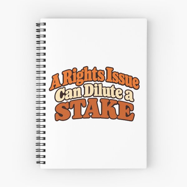 Item preview, Rights Issue Dilutes a Stake Retro Finance Art designed and sold by Bikivuno.