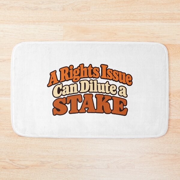 Item preview, Rights Issue Dilutes a Stake Retro Finance Art designed and sold by Bikivuno.