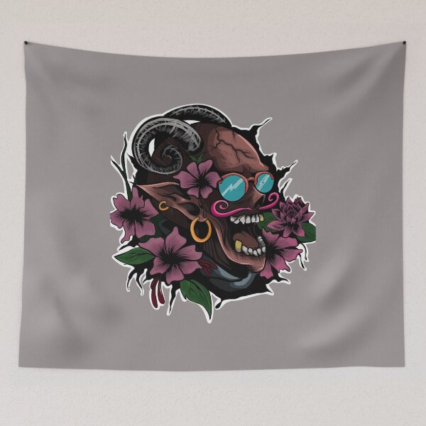 Item preview, Demonic Flower Horns Monster Cool Glasses-18 designed and sold by DaleWilliax.
