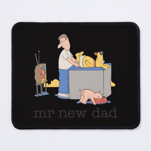 Item preview, mr. new dad humorous cartoon for fathers designed and sold by RawSauropsid.