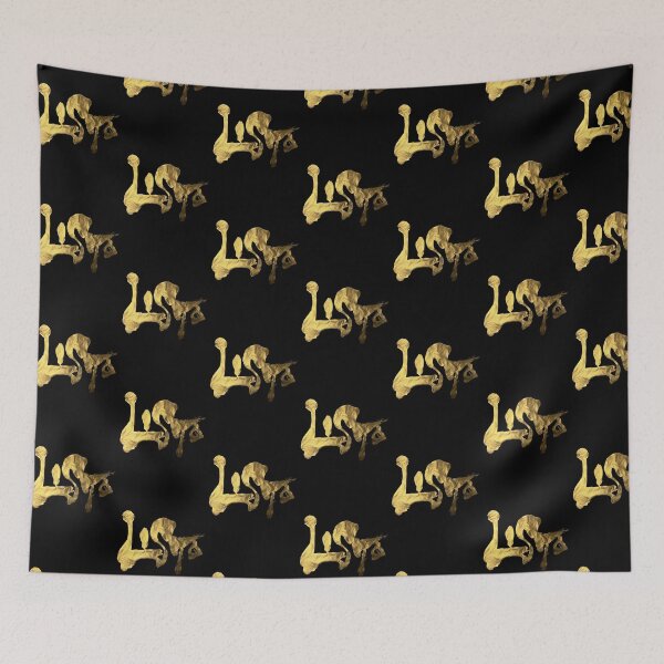Item preview, ⁠Listo Gold Calligraphy Flying Trapeze⁠ designed and sold by noworries-art.