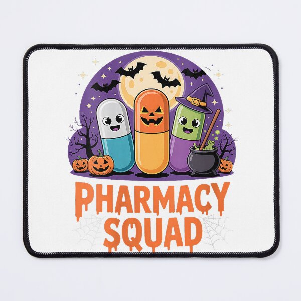 Item preview, Womens Pharmacist Halloween Pharmacy Shirts Spooky Pharmacy Squad V-Neck T-Shirt designed and sold by gidget-gadget.