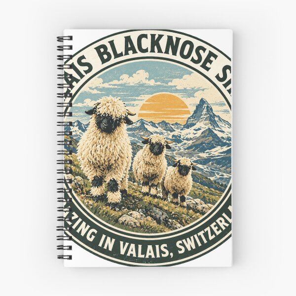 Item preview, Valais Blacknose Sheep - Switzerland Farm Art designed and sold by HaydenMillepied.