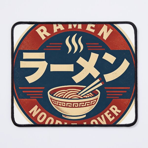 Item preview, Retro Ramen Lover Japanese Noodle Badge designed and sold by KenkonittekiTT.