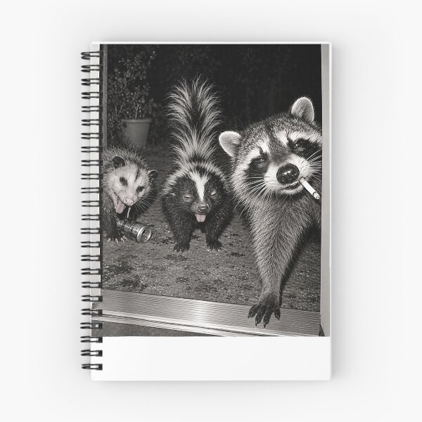 Item preview, Animal Meme Night Crew Raccoon Opossum Skunk Vintage Men designed and sold by Setaraxia.
