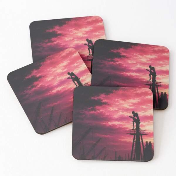 Item preview, Ryuk Death Note Crimson Sunset Silhouette (HIGH-QUALITY) designed and sold by ShawnMorrisDesigns.
