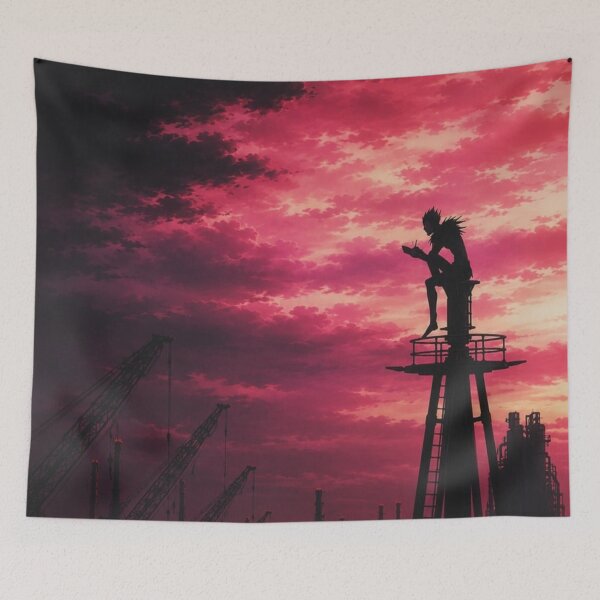 Item preview, Ryuk Death Note Crimson Sunset Silhouette (HIGH-QUALITY) designed and sold by ShawnMorrisDesigns.