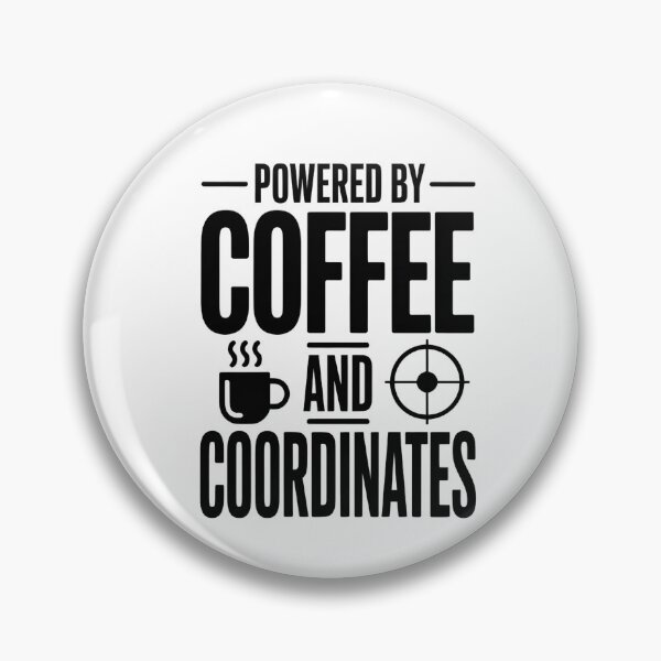 Item preview, Powered By Coffee And Coordinates - Funny Surveyor designed and sold by HappyDelights.