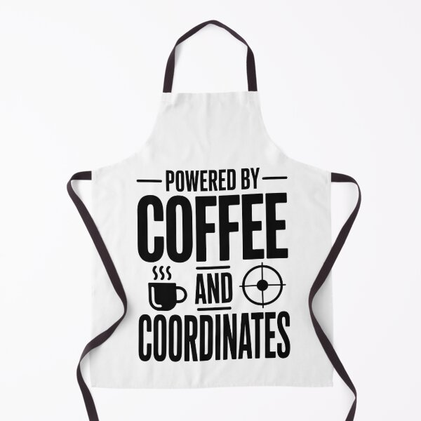 Item preview, Powered By Coffee And Coordinates - Funny Surveyor designed and sold by HappyDelights.