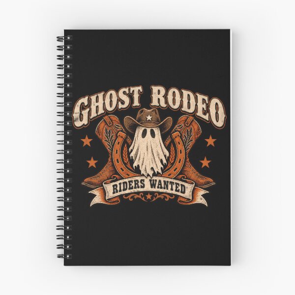 Item preview, Ghost Rodeo Riders Wanted Western Halloween Cowboy Ghost Boots Horseshoe designed and sold by Zizo-DR44.