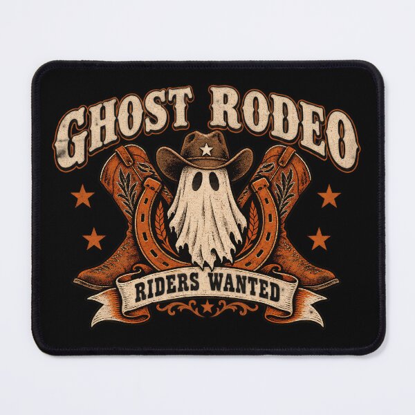 Item preview, Ghost Rodeo Riders Wanted Western Halloween Cowboy Ghost Boots Horseshoe designed and sold by Zizo-DR44.
