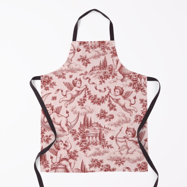 Item preview, Cherub Devil Toile Seamless Pattern | Cheeky Little Devil Cherubs Toile de Jouy designed and sold by StickyGuys.