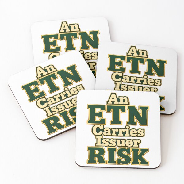 Item preview, ETN Carries Issuer Risk Bold Finance Typography designed and sold by Bikivuno.
