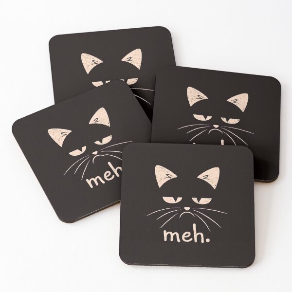 Item preview, Grumpy Cat Meh Quote Funny Cat Lover  designed and sold by Scratch-Rainbow.