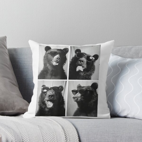 Item preview, Funny Bears with Sunglasses Cool Retro Photography Forest Animal  designed and sold by Setaraxia.