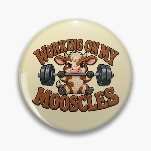 Item preview, Working On My Mooscles Cow Workout Graphic designed and sold by ArtDesignTp.