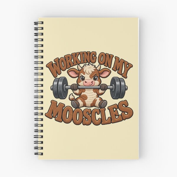 Item preview, Working On My Mooscles Cow Workout Graphic designed and sold by ArtDesignTp.