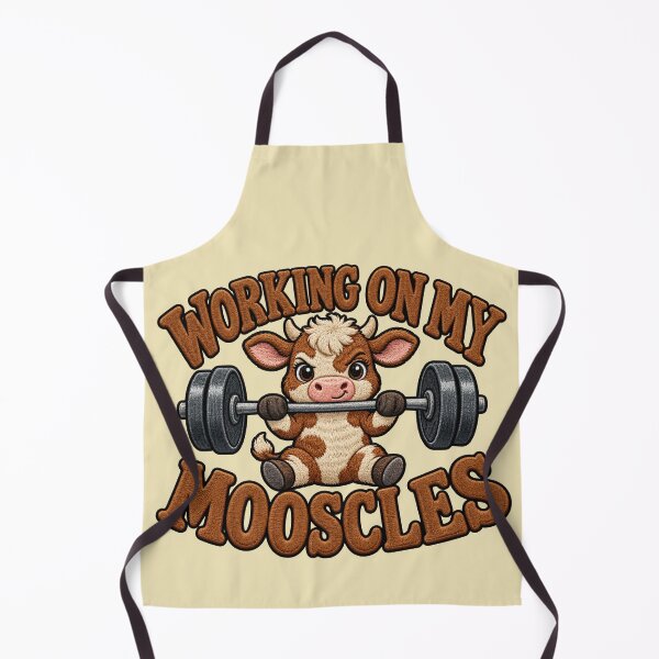 Item preview, Working On My Mooscles Cow Workout Graphic designed and sold by ArtDesignTp.