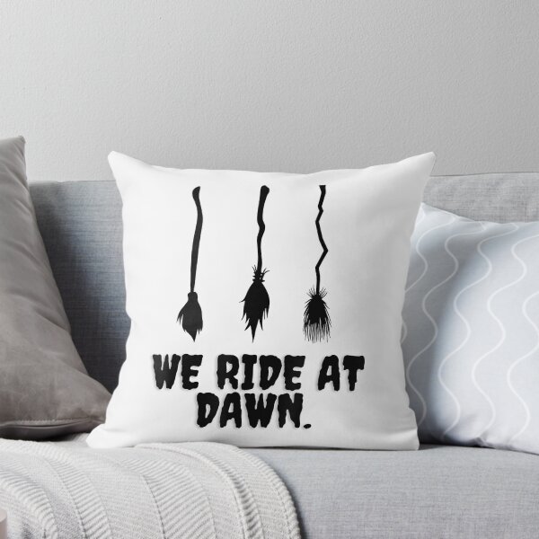Item preview, We Ride at Dawn Funny Witches Broom Halloween Costume Humor T-Shirt designed and sold by KeathyArt.
