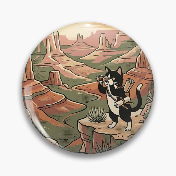 Item preview, Tuxedo Cat Desert Explorer designed and sold by PictoVibe.