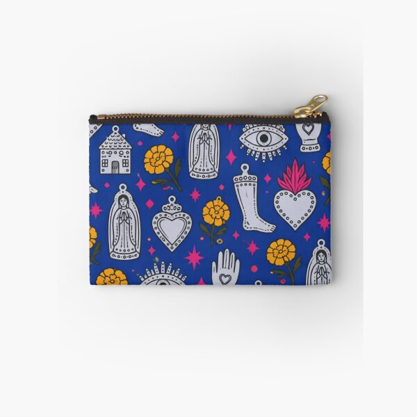 Item preview, Milagros Seamless Pattern | Mexican Folk Art Sacred Hearts and Tin Charms designed and sold by StickyGuys.