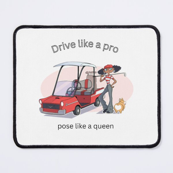Item preview, Sassy Girl Golfer and Corgi Vintage Retro Art designed and sold by Huy Vo Hand-Drawn Art.