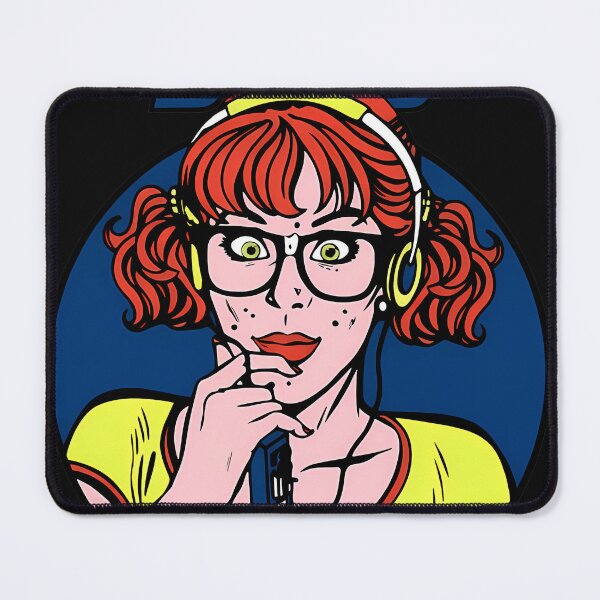 Item preview, Retro Pop Art Music Fan Portrait designed and sold by MarleneThielgg.
