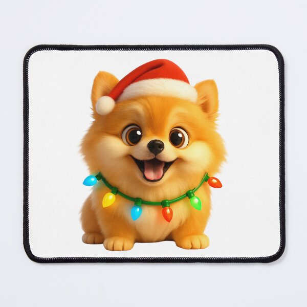 Item preview, Pomeranian Dog Christmas Cheer designed and sold by Sillytoe.