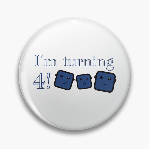 Item preview, I’m Turning 4! (Blue) designed and sold by Robotboyco.