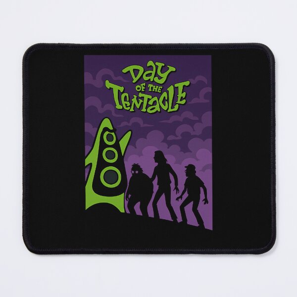 Item preview, Green Monster Tentacle With Three Silhouettes Under Purple Clouds designed and sold by DamianeRaymond.
