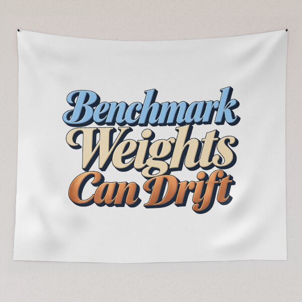 Item preview, Benchmark Weights Can Drift Elegant Finance Art designed and sold by Bikivuno.