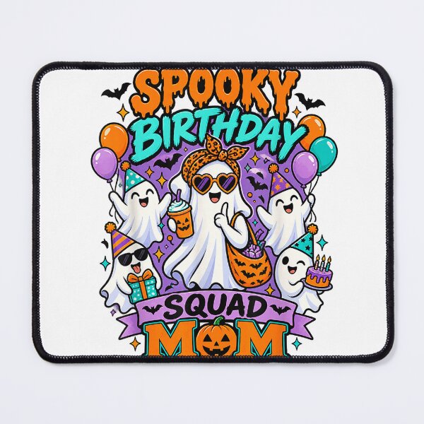 Item preview, Spooky Birthday Squad Mom Halloween Birthday Mom T-Shirt designed and sold by Serhotep.