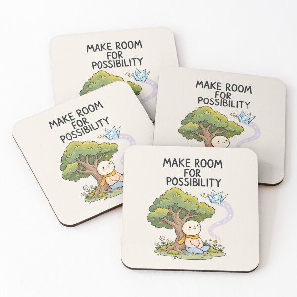 Item preview, Make Room for Possibility | Kawaii Tree Origami Inspirational Quote designed and sold by MrDev.