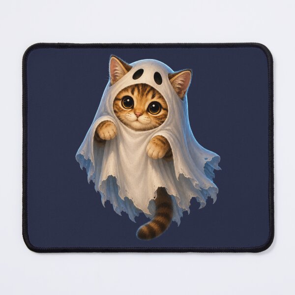 Item preview, ghost cat designed and sold by PasoaPaso2025.